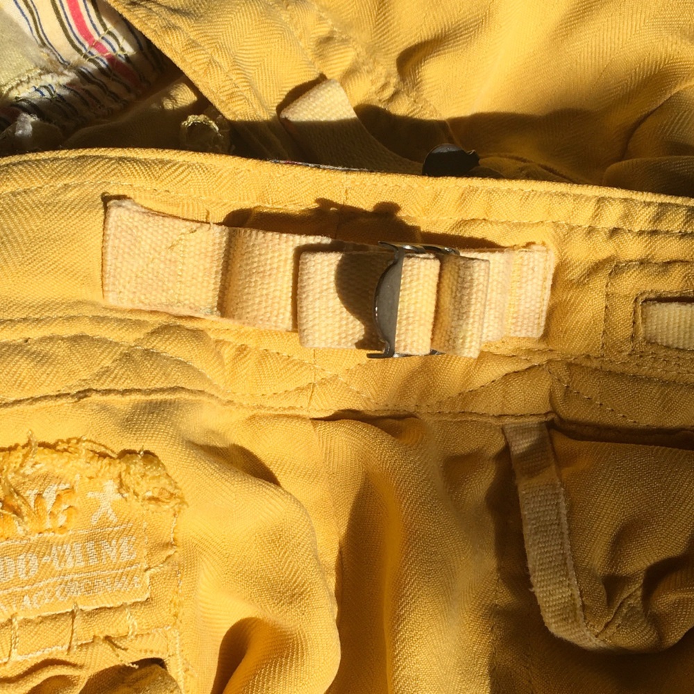 Sunny Yellow DaNang Cut Off Cargo Shorts - Picture 4 of 9
